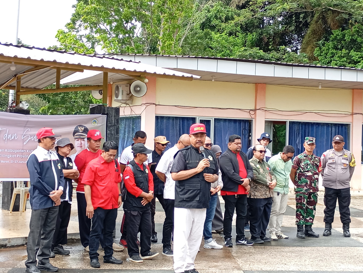 Bupati Kukar Edi Damansyah, saat menyampaikan sambutanya pada kegiatan Pelepasan PEDA Petani Nelayan XI Tahun 2025 (Aspirasi Kaltim)
