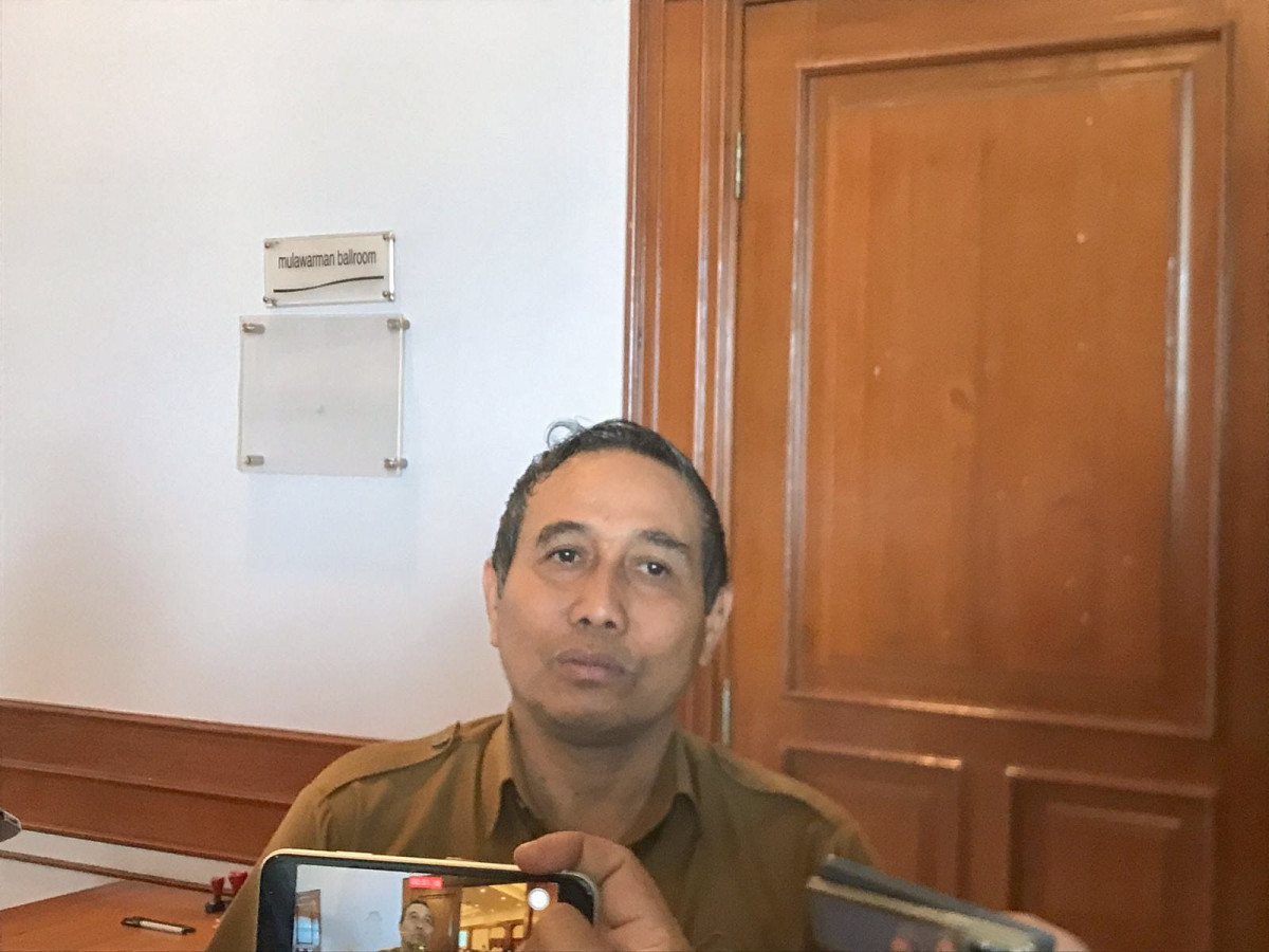 Sekretaris Kesbangpol, Kabupaten Kukar, Sutrisno, saat menghadiri Rapat Koordinasi Tim Pengawasan Orang Asing (Aspirasi Kaltim)
